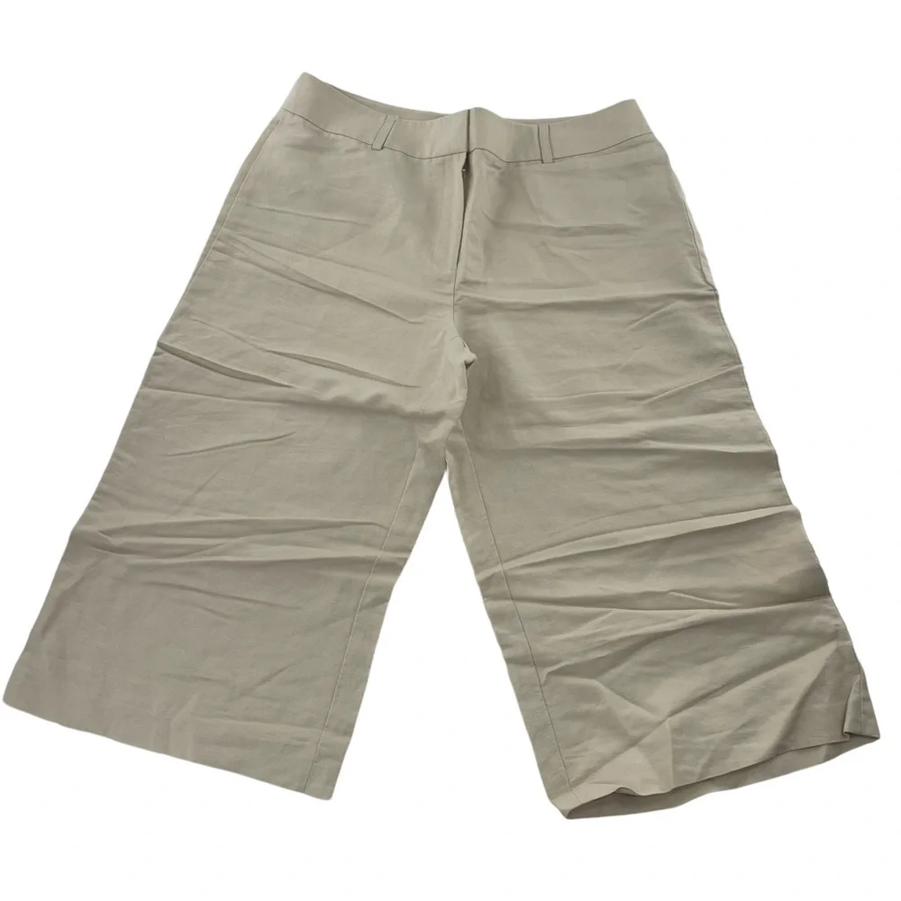 Alex Marie khaki linen mix Bermuda shorts size 10
